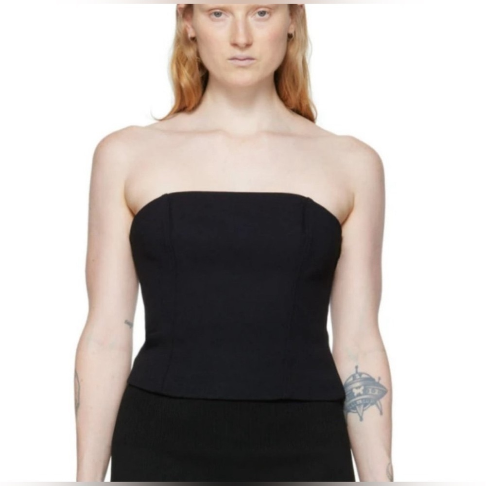 ANINE BING Thea Top in Black in Color Black Size Small - Picture 3 of 11